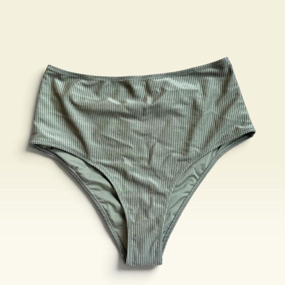 Aerie Women's Green and Khaki Bikini-and-tankini-bottoms